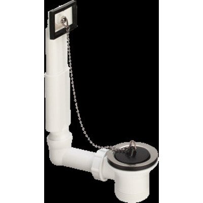 Viega afvoer overloop garnituur 6/4 70mm met stop met ketting