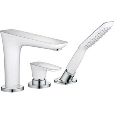 Hansgrohe Puravida afdekset 3 gats badrandcomb.met douchegarnituur chroom OUTLET