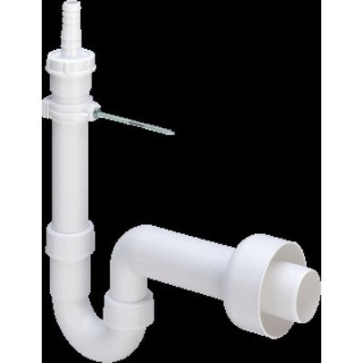 Viega Gootsteenafvoeren Sifon 1. 1/2 inchinch met rozet inclusief muurbuis Kunststof Wit