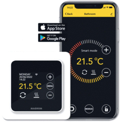 Magnum remote control wifi thermostaat polar white