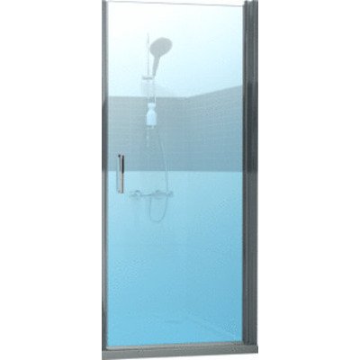 Huppe Classics 2 pendeldeur 80x200cm in nis matzilver helder glas