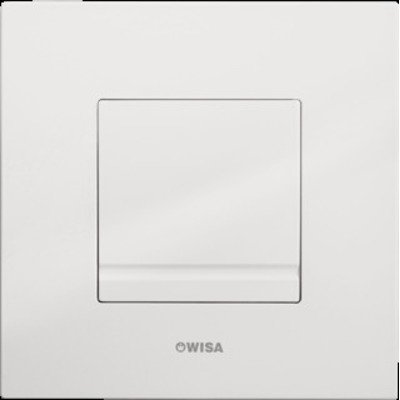 Wisa XS Delos Bedieningspaneel - vierkant - 16x16x1 - urinoirelement - kunststof - wit