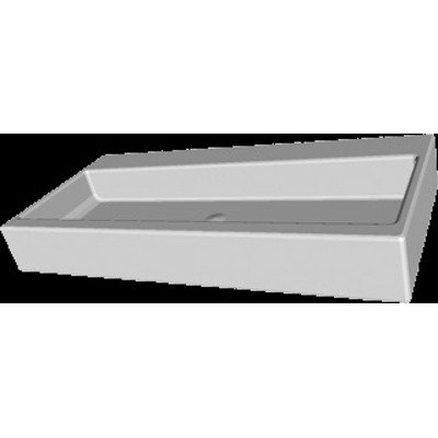 Laufen Living City wastafel 100x46x15.5cm 2 x 1 kraangat met overloop keramiek wit