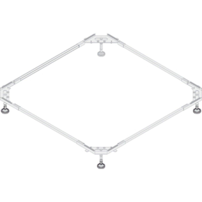 Bette montageframe voor douchebak 80x100cm