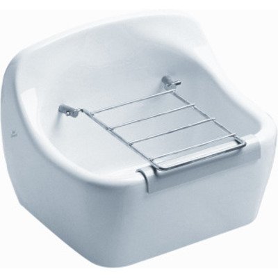 Ideal Standard Douro uitstortgootsteen met stootrand 44,5x34,5cm wit