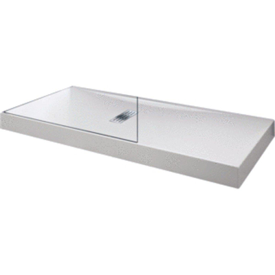 Novellini Ultra flat douchebak acryl rechthoekig met antislip 160x80x12cm incl. poten en sifon wit
