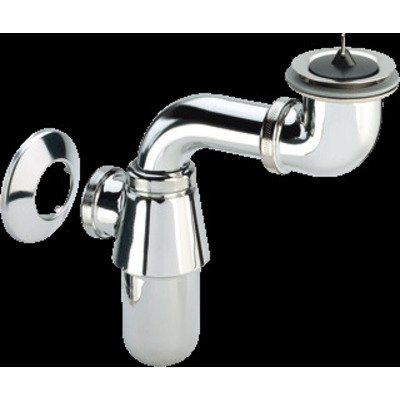 Viega plugbekersifon ruimtebesparend ergonomisch met stop 5/4 chroom