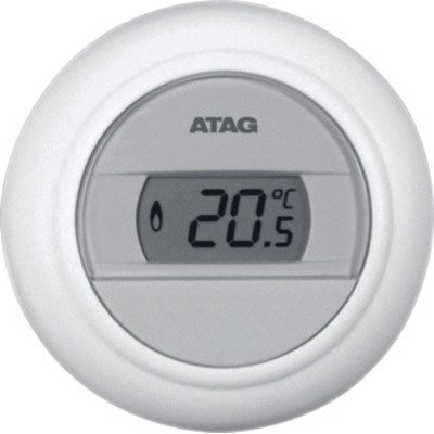 Atag Round Ruimtethermostaat H8.5xB8.5xD3cm diameter: 8.5cm Wit