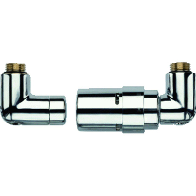 Vasco Ventielset + afdekkap haaks rechts chroom