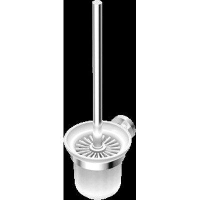 Ideal Standard Iom closetborstelgarnituur wandmodel met glazen kom mat chroom