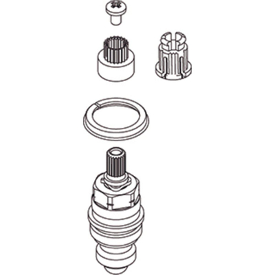 Venlo Sparepart Plus Nimbus II bovendeel Eco G1/2 (Messing Project Comfort) compleet