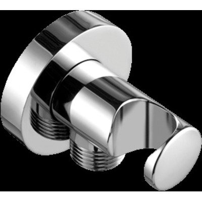 Kludi wandaansluitbocht met douchehouder 1/2 1/2 voor doucheslangen met konische moer chroom