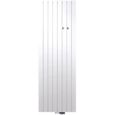 Vasco Zaros V75 designradiator aluminium verticaal 1200x375mm 885W aansluiting 0066 wit structuur