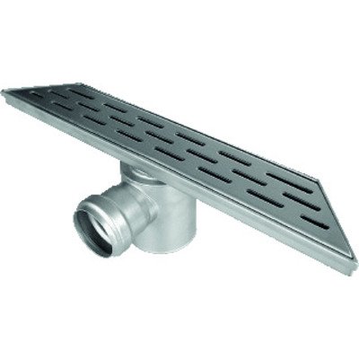 Aco Showerdrain d slot douchegoot 30x7cm h 11 5 ss 50mmzij uitloop rvs