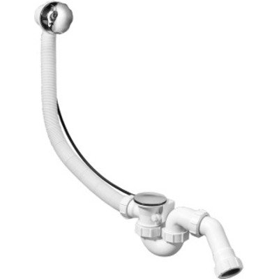 McALPINE badafvoer en overloopcombinatie met waste voor normaal bad 40mm chroom