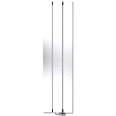 Vasco Beams Mono designradiator aluminium verticaal 1800x150mm 671W - aansluiting 0066 wit structuur (S600)