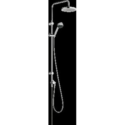 Kludi Zenta Dual shower systeem: glijstang 2 functies omstel en handdouche 1S 115cm met doucheslang 160cm en hoofddouche chroom