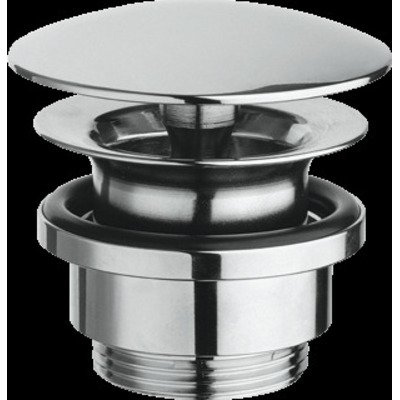 Raminex afvoerplug universeel voor wastafel chroom 1 1.4 met vaste afdekplaat Ø64 of 72mm