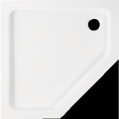 Wisa Malaga douchebak acryl vijfhoekig 90x90x3,5cm wit