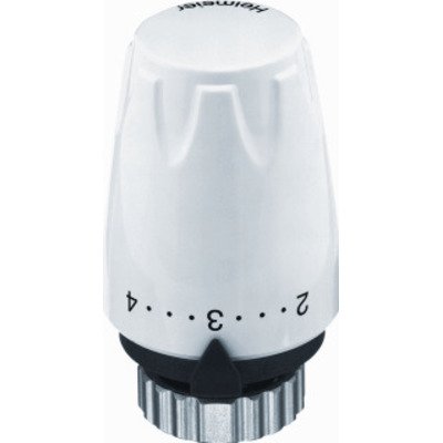 Heimeier thermostaatkop DX RAL 9016 M30x1.5 met energielabel A (Tell) verkeerswit