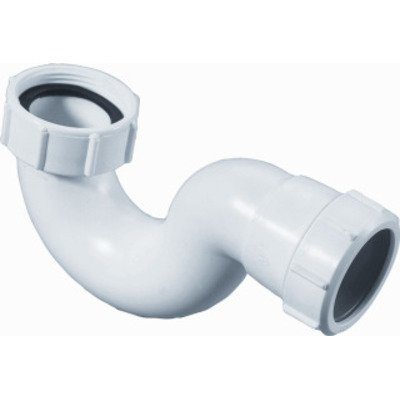 McAlpine douchebaksifon laag model 6/4"x40mm geschikt voor bad of douche m. waterslot 20mm wit