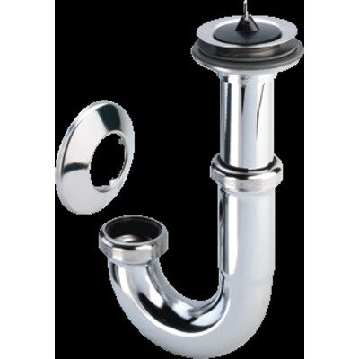 Viega plugbuissifon zonder muurbuis 5/4 met rozet chroom