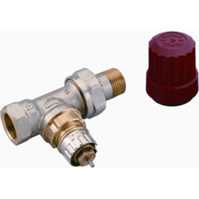 Danfoss Thermostatische radiatorafsluiter 1/2 recht verkort Kvs 0,9 m3 h RA N15