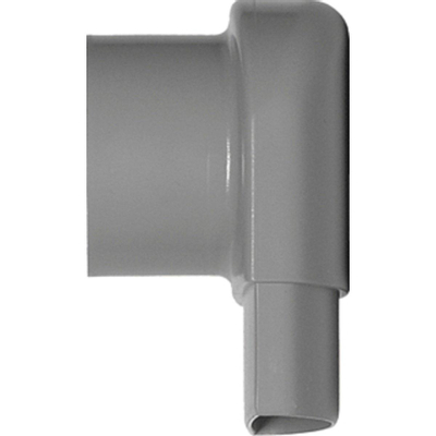 Slimtube bovenbocht 90gr. met rubber 40 32 cementkap