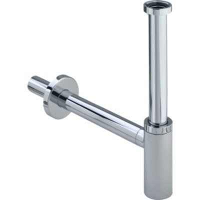 Viega Eleganta designbekersifon 5/4 met muurbuis met rozet chroom