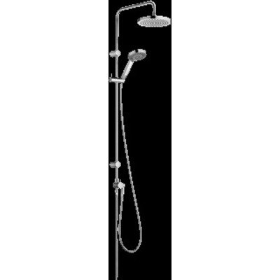 Kludi A QA S Dual showersystem inclusief handdouche en hoofddouche chroom