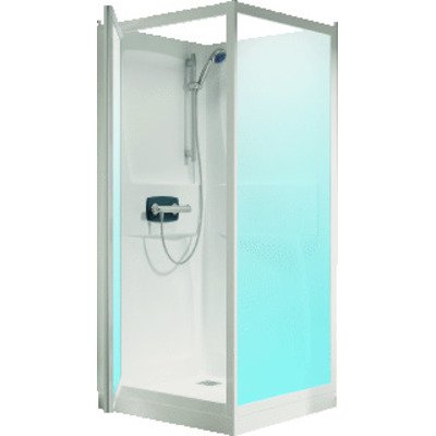 Kinedo Kineprime douchecabine 90x90 met douchebak 15cm en thermostaatkraan helder glas