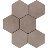 Ragno Rewind Vloer- en wandtegel hexagon 18x21cm 9.5mm R9 porcellanato Argilla SW24140