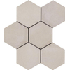 Ragno Rewind Vloer- en wandtegel hexagon 18x21cm 9.5mm R9 porcellanato Vanilla SW222955