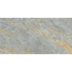 Abk imoker Signoria Vloer- en wandtegel - 60x120cm - gerectificeerd - marmerlook - glans grigio Siena (grijs) SW856418