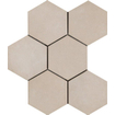 Ragno Rewind Vloer- en wandtegel hexagon 18x21cm 9.5mm R9 porcellanato Corda SW24188