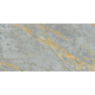 Abk imoker Signoria Vloer- en wandtegel - 60x120cm - gerectificeerd - marmerlook - glans grigio Siena (grijs) SW856418
