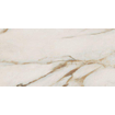 Abk imoker Signoria Vloer- en wandtegel - 60x120cm - gerectificeerd - marmerlook - glans Calacatta Vena Oro (beige) SW856407