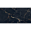 Abk imoker Signoria Vloer- en wandtegel - 60x120cm - gerectificeerd - marmerlook - glans port gold (zwart) SW856533