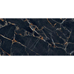 Abk imoker Signoria Vloer- en wandtegel - 60x120cm - gerectificeerd - marmerlook - glans port gold (zwart) SW856533