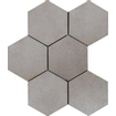 Ragno Rewind Vloer- en wandtegel hexagon 18x21cm 9.5mm R9 porcellanato Peltro SW24139
