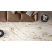 Abk imoker Signoria Vloer- en wandtegel - 60x120cm - gerectificeerd - marmerlook - glans Calacatta Vena Oro (beige) SW856407