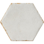 Cir Cotto del campiano Wandtegel 15.8x18.3cm Hexagon Bianco 10mm Glans Wit SW856413