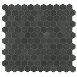 Ore Ceramics Basalt Mozaïektegel 28x29cm 7mm porcellanato Basalt Hexagon SW107382