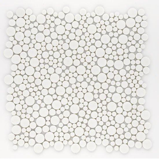 JOS. Stucco Plaster Mozaïektegel 30x30cm 9.4mm porcellanato Blanco