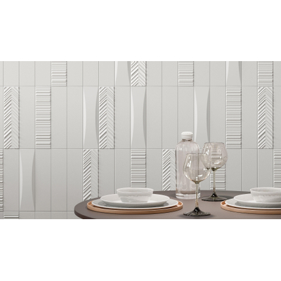 Jos. Dust wandtegel Decor - 5x20cm - Ice Mat Line