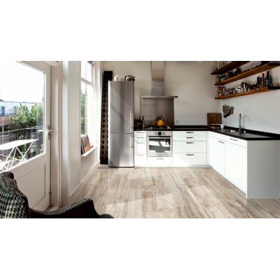 JOS. Woodmania Vloer- en wandtegel 20x120cm 9.5mm R9 porcellanato Ivory