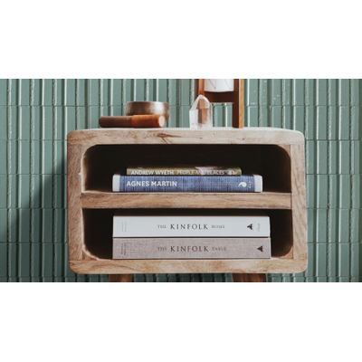 Ragno Glace Wandtegel - 7.5x20cm - decor - glans turchese