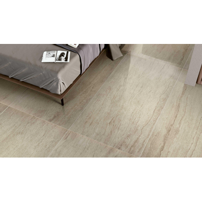 Serenissima Travertini Due Vloer- en wandtegel 60x60cm 9.5mm gerectificeerd R10 porcellanato mat Bianco (wit)