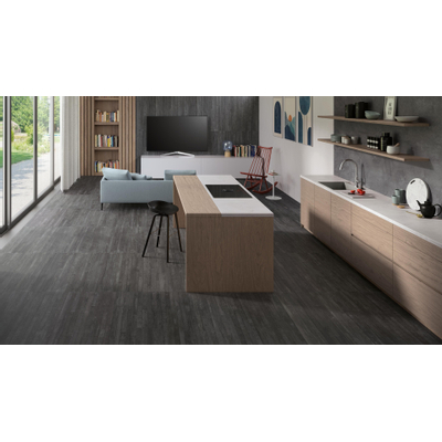 Vtwonen tegels Raw 100184 Vloertegel 800X1600 Anthracite 9,5mm Mat R10