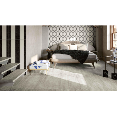 Serenissima Travertini Due Vloer- en wandtegel 60x60cm 9.5mm gerectificeerd R10 porcellanato mat greige (grijs)